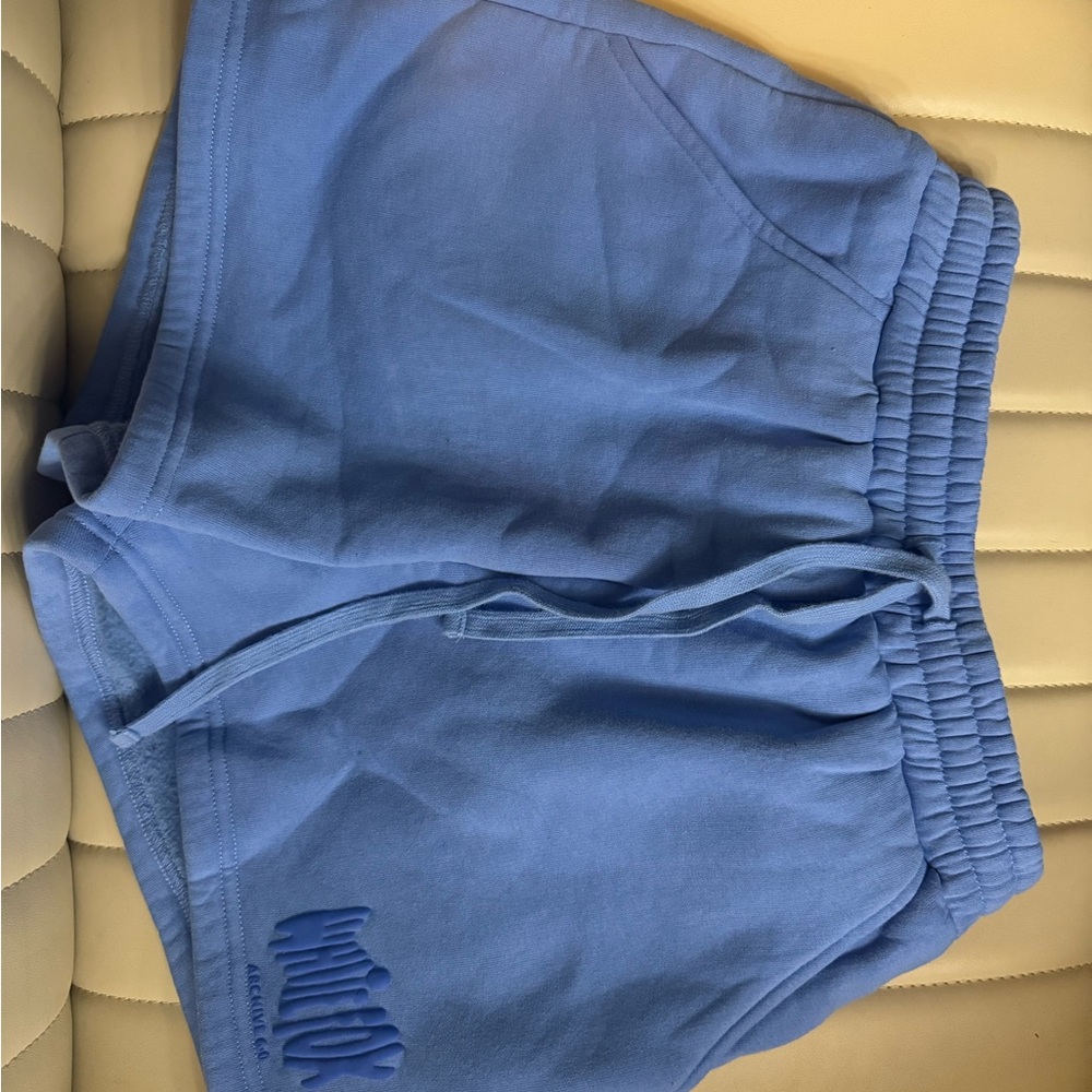 White Fox Boutique Blue Athletic Drawstring Shorts